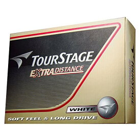 ブリヂストン TOURSTAGE EXTRA DISTANCE(ツアーステージ エキストラディスタンス)ボール 12球入 ホワイト