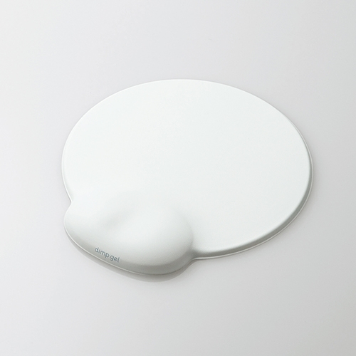 エレコム MP-DG01WH リストレスト付きマウスパッド“dimp gel” ホワイト