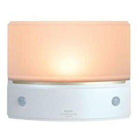 朝日電器 HLH-1203(PW) エルパ(ELPA)LEDナイトライト「もてなしのあかり」( 3W ／ 電球色 ／ 据置き・薄型 )パールホワイト