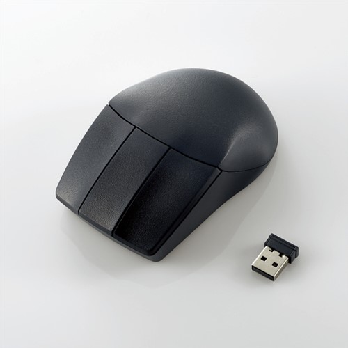 エレコム M-CAD01DBBK 3DCAD用無線3ボタンマウス ブラック