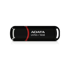ADATA AUV150-16G-RBK32-JP USB3.2(Gen1)／USB3.1(Gen1)／USB3.0対応 USBメモリ 16GB ブラック