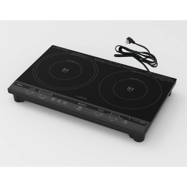 楽天市場】yselect YIH02EK ヤマダオリジナル 2口 IH調理器 ブラック 