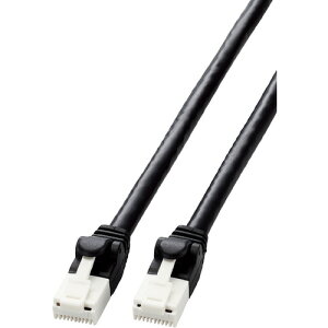 �G���R�� LD-GPAT�^BK1�^RS Cat6�Ή��c���܂�h�~LAN�P�[�u�� 1.0m �u���b�N LDGPAT�^BK1�^RS