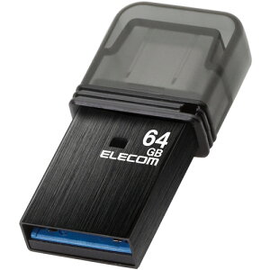 �G���R�� MF-CAU32064GBK USB������ USB3.2(Gen1) Type-C �L���b�v�� 64GB �u���b�N