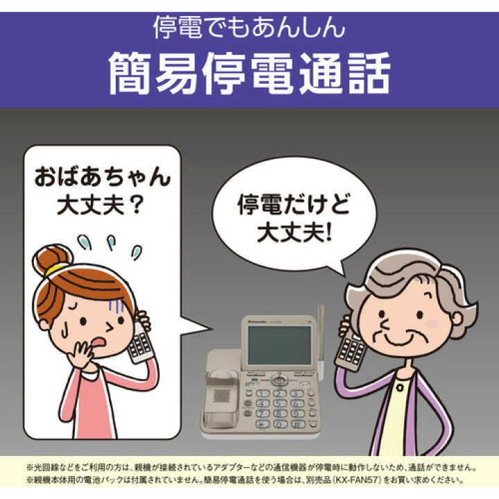 楽天市場】【推奨品】パナソニック VE-GD78DL-W コードレス電話機(子機 