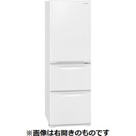 【無料長期保証】パナソニック NR-C374CL-W 3ドア冷蔵庫 (365L・左開き) グレイスホワイト