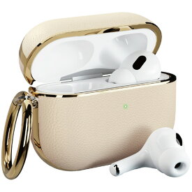 PGA PG-APP2PU02BE AirPods Pro(第2／1世代)用 PUレザーケース Premium Style ベージュ PGAPP2PU02BE