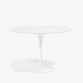大塚家具 ダイニングテーブル 「IM7040 円形タイプ」天然石 ホワイトカラーラ