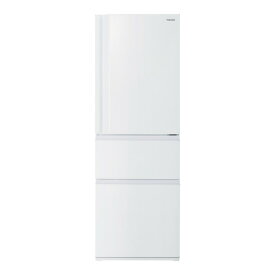 【無料長期保証】東芝 GR-V36SC(WU) 3ドア冷蔵庫 (356L・右開き) マットホワイト