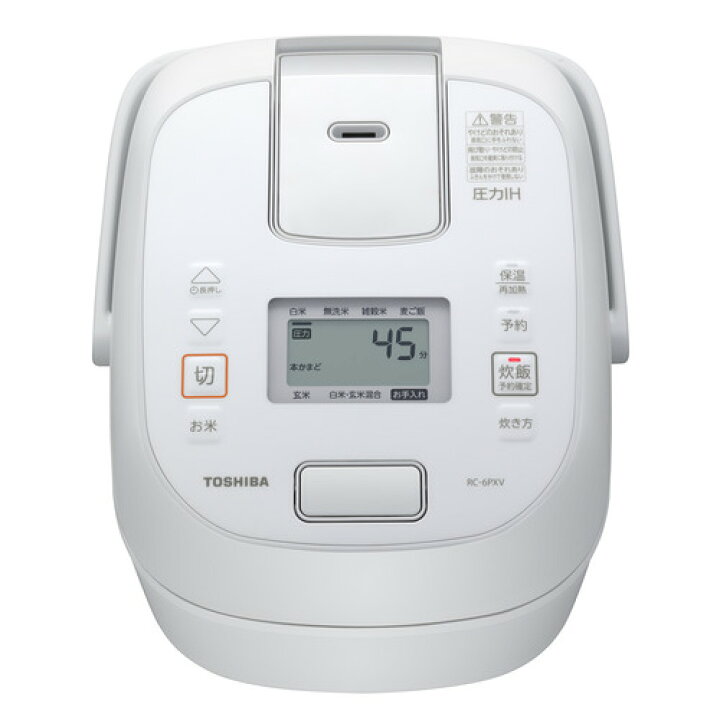 楽天市場】東芝 RC-6PXV(W) 圧力IH炊飯器 炎匠炊き 3.5合炊き ホワイト 