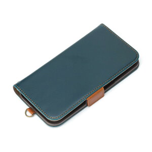 PGA PG-23AFP01BL iPhone15 �t���b�v�J�o�[ Premium Style �u���[ PG23AFP01BL