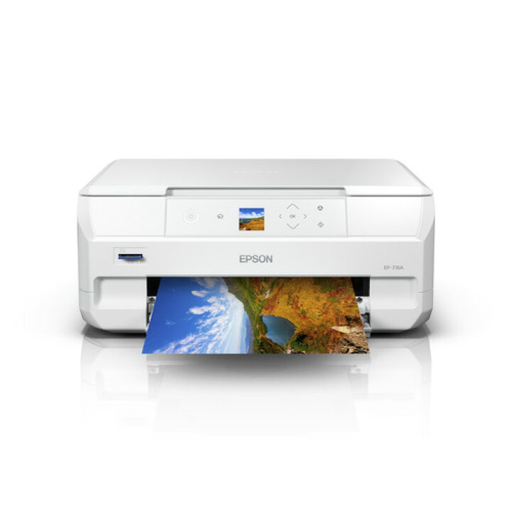 楽天市場】EPSON EP-716A A4カラーインクジェット複合機 ホワイト 
