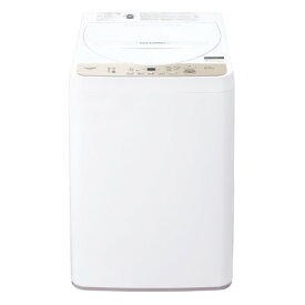 【無料長期保証】シャープ ES-GE6H 全自動洗濯機 6.0kg ゴールド系