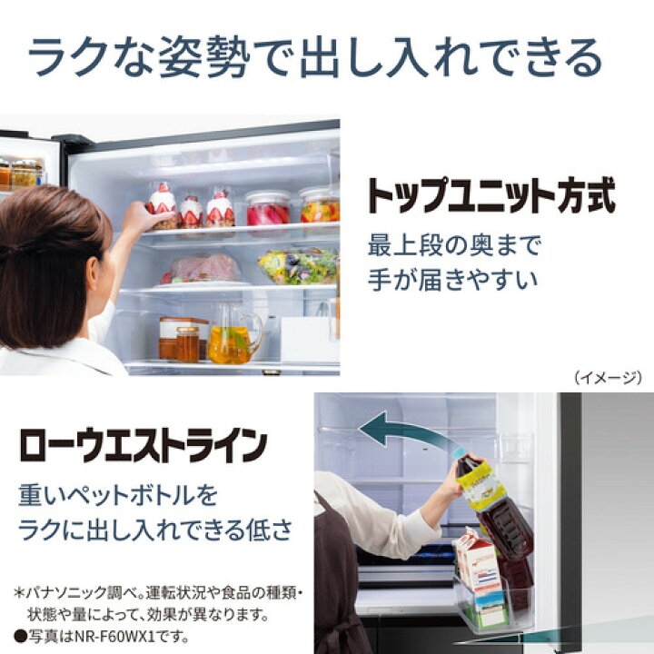 楽天市場】パナソニック 冷蔵庫 450L 右開き 5ドア 幅60cm パーシャル 