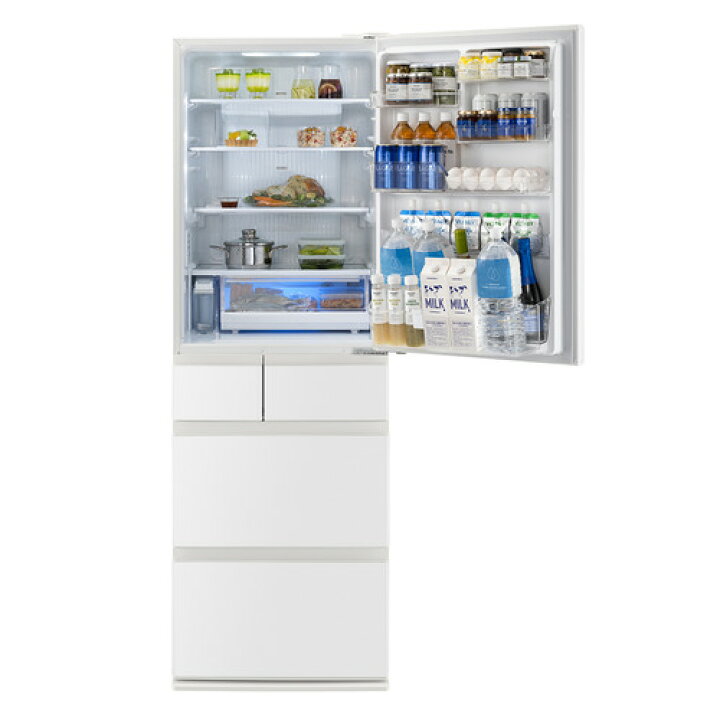 楽天市場】【推奨品】パナソニック NR-E41EX1-W 5ドア冷蔵庫 406L・右  