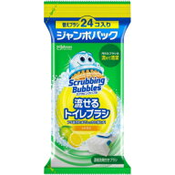 ジョンソン スクラビングバブル 流せるトイレブラシ シトラス替えジャンボパック 24個