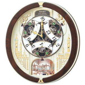 セイコークロック RE579B からくり掛け時計 正時パフォーマンス&メロディセレクト