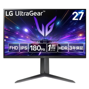 LGGNgjNX 27GS65F-B LG UltraGear^Q[~Oj^[^27.0^^IPS^tHD^mOA^FreeSync ubN