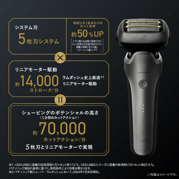 楽天市場】パナソニック ES-L550UｰS ラムダッシュPRO メンズシェーバー 