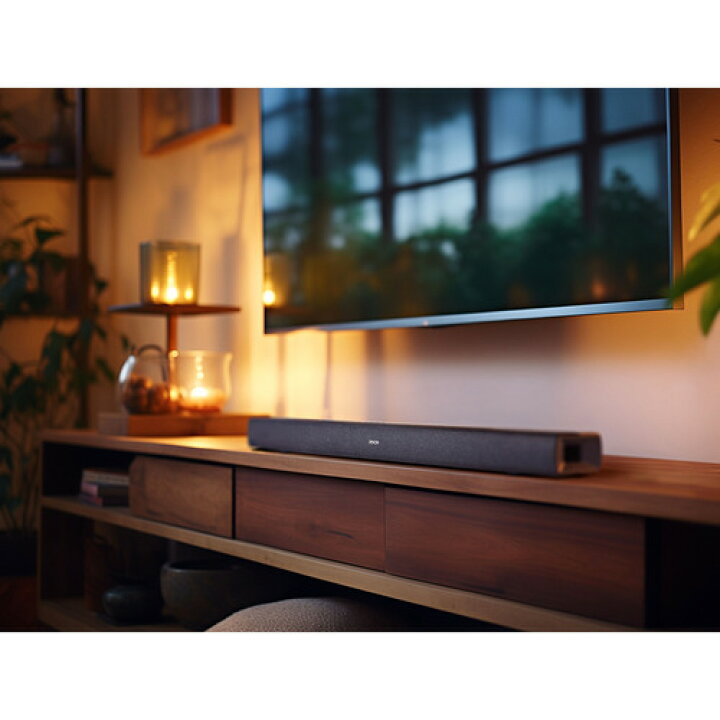 楽天市場】DENON DHT-S218K サウンドバー Dolby Atmos対応 ブラック 