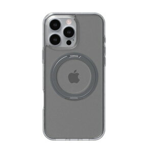 Torras X00FX1786 ROstand Pro-Clear case for iPhone16 Pro Max Titanium Grey