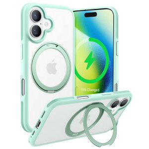 Torras X00FX1789 ROstand R Fusion case for iPhone16 Light Green