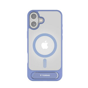 Torras X00FX1821 Pstand case for iPhone16 Light Blue