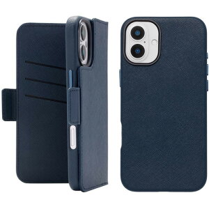 ���j�P�[�X 2Way Mag Flip Case for iPhone 16 Plus (navy) UNI-CSDIP24L-2MFNV