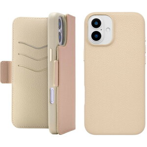 ���j�P�[�X 2Way Mag Flip Case for iPhone 16 Plus (pink) UNI-CSDIP24L-2MFPK