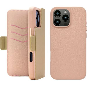 ���j�P�[�X 2Way Mag Flip Case for iPhone 16 Pro Max beige) UNI-CSDIP24LP-2MFBE