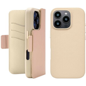 ���j�P�[�X 2Way Mag Flip Case for iPhone 16 Pro (pink) UNI-CSDIP24MP-2MFPK