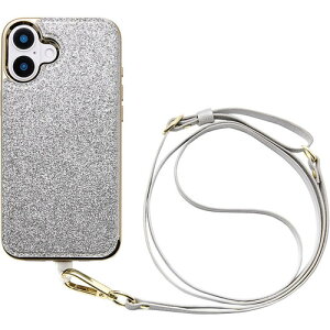 ���j�P�[�X Cross Body Case Duo for iPhone 16 Plus (shine silver) UNI-CSIP24L-2CBSS