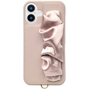 ���j�P�[�X Classy Scrunchie Case for iPhone 16 Plus (pink) UNI-CSIP24L-2CSPK