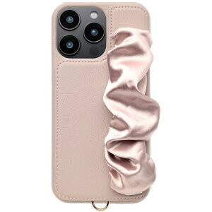 ���j�P�[�X Classy Scrunchie Case for iPhone 16 Pro Max (pink) UNI-CSIP24LP-2CSPK