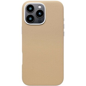 ���j�P�[�X Mag Plain Case for iPhone 16 Pro Max (beige) UNI-CSIP24LP-2MPBE