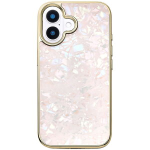 ���j�P�[�X Glass Shell Case for iPhone 16 (pink) UNI-CSIP24M-0GSPN