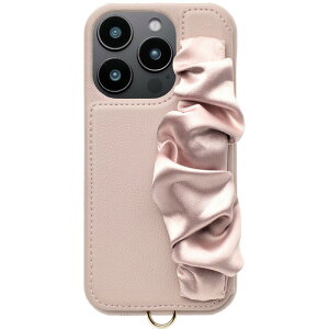 ���j�P�[�X Classy Scrunchie Case for iPhone 16 Pro (pink) UNI-CSIP24MP-2CSPK