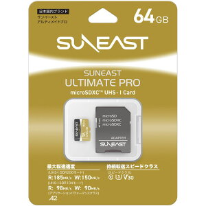 SUNEAST@SANEAST ULTIMATE PRO microSDXCJ[h 64GB@SE-MSDU1064B185