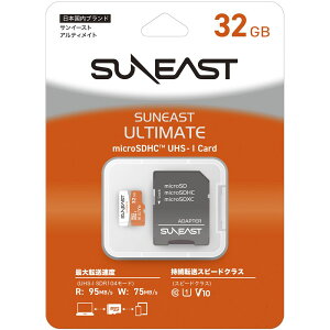 SUNEAST�@SUNEAST ULTIMATE Orange Series microSDHC�J�[�h 32GB�@SE-MSDU1032E095