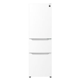 シャープ 冷蔵庫 317L 右開き 2ドア 幅54.4cm スリム幅 シャキット野菜室 真ん中野菜室 SJ-PT32P-W ホワイト系