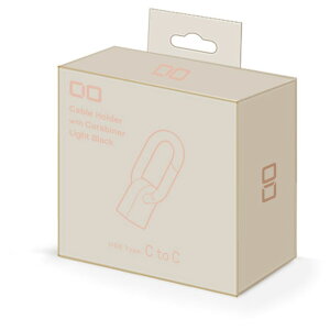 Mate カラビナ付きケーブルホルダー CtoC シェルピンク CIO-CHD-SPK