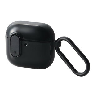 �G���R�� AVA-AP06TSLBK AirPods (��4����)�p TOUGH SLIM Lock �ϏՌ� �J�o�[ �u���b�N