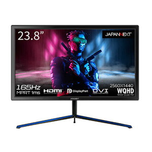 JAPANNEXT JN238GT165WQHDR 23.8^ WQHDQ[~Oj^[ 165Hz mOA AMD FreeSyncΉ