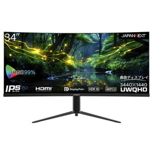 JAPANNEXT JN-IPSC34UWQHDR-H 34^UWQHDȖʃEgChj^[ IPSpl̗p