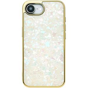 jP[X Glass Shell Case iPhone 16ep (gold) UNI-CSIP25S-0GSGD