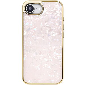 jP[X Glass Shell Case iPhone 16ep (pink) UNI-CSIP25S-0GSPK