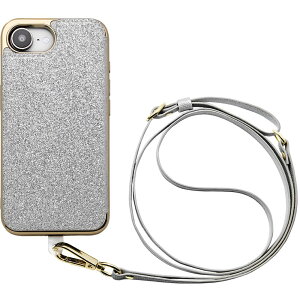 jP[X Cross Body Case Duo iPhone 16ep (shine silver) UNI-CSIP25S-2CBSS