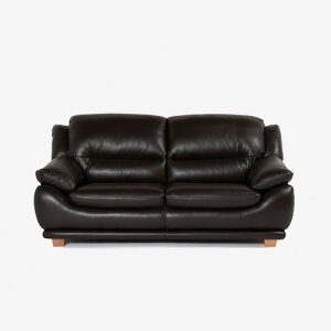 大塚家具オリジナル ソファ 2.5人掛け 「オースチンKD」 幅187cm 革#J/S-037C ウォールナット色 脚部ロータイプ/ナチュラル