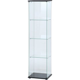 不二貿易 ガラスコレクションケース ブラック 98880