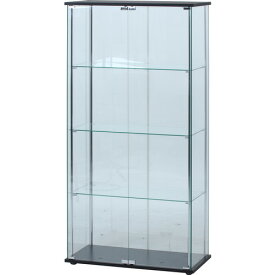 不二貿易 ガラスディスプレイケース ブラック 98882